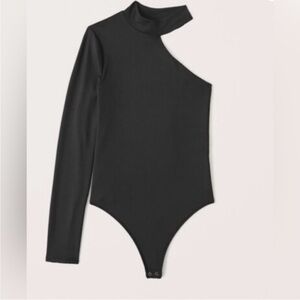 Abercrombie & Fitch Black One-Shoulder Bodysuit